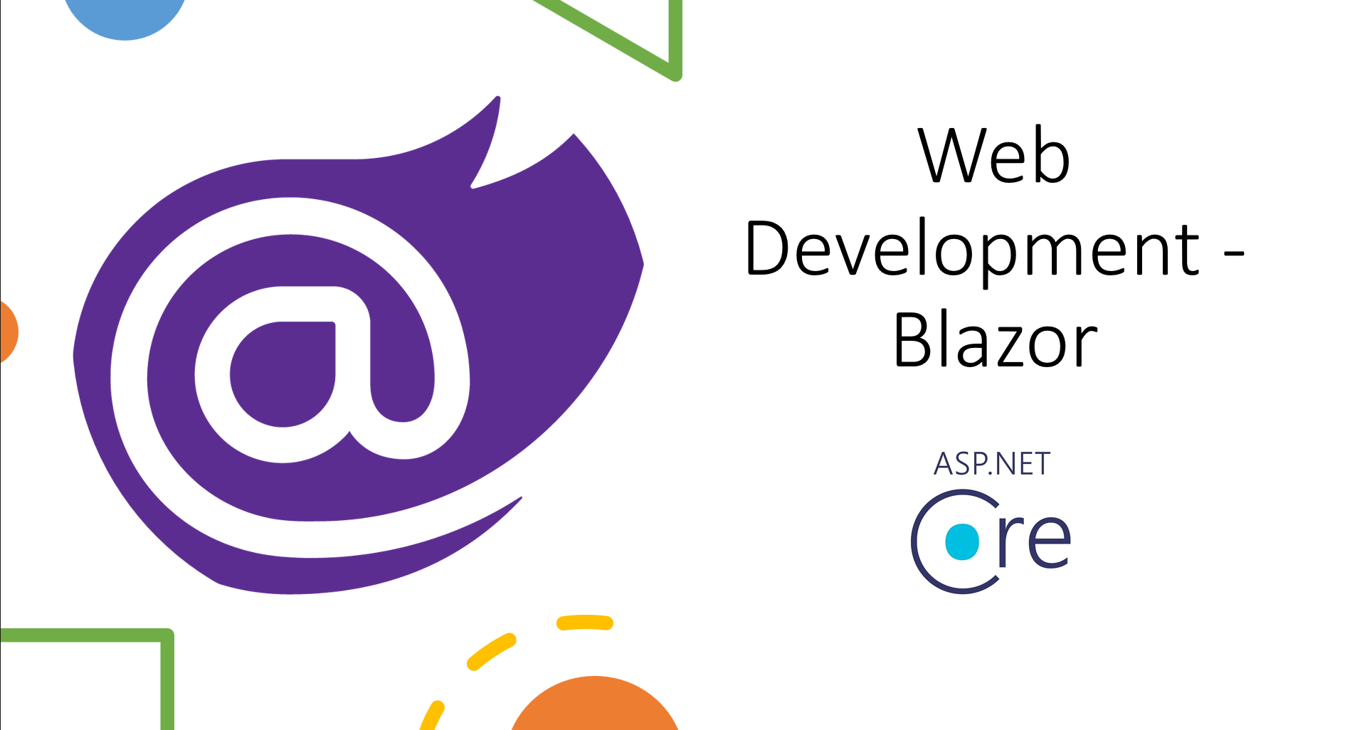 Blazor Web Development with asp.net core